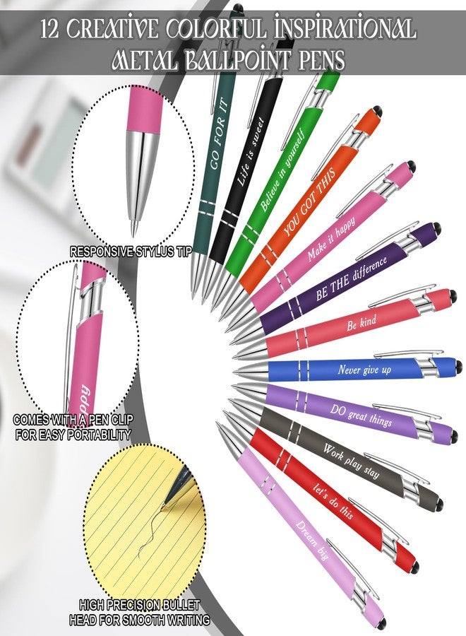 Yaomiao 24 Pcs End of Year Gifts Inspirational Sticky Notes with Funny Ballpoint Pens 3 x 4 Inch Motivational Positive Graduation Party Favors for Coworkers Nurse Employee Teacher Appreciation Gift - Image 4