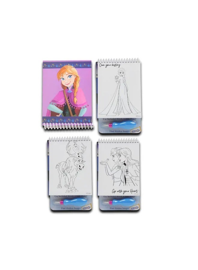 Disney - Frozen Water Magic Pad with Brush [101041] - reusable reveal pages and a water-filled brush—mess-free fun for kids aged 3+ to uncover colorful Frozen images with water - Image 2