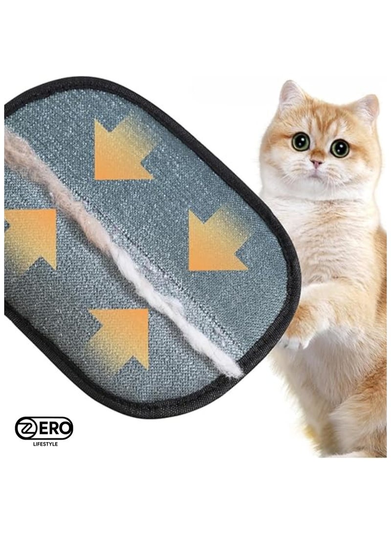 زیرو لائف اسٹائل قفازات مزدوجة الجوانب للعناية بالحيوانات الأليفة، قفاز قابل لإعادة الاستخدام لإزالة شعر الكلاب والقطط للغسيل والتخلص من الشعر المتساقط والتمشيط، قفازات مضادة للكهرباء الساكنة للحيوانات الأليفة ذات الشعر الطويل/القصير (عبوة من قطعتين) - Image 5