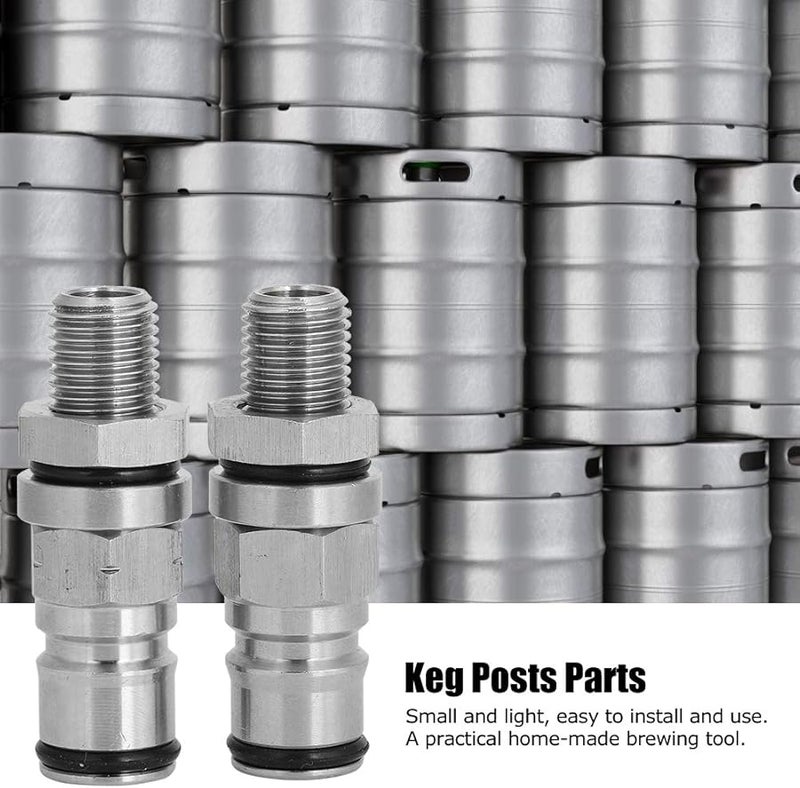 304 Stainless Steel Beer Keg Ball Lock Adapter Post Pressure Relief Valve Home Brew Accessory Gas And Liquid - Image 3