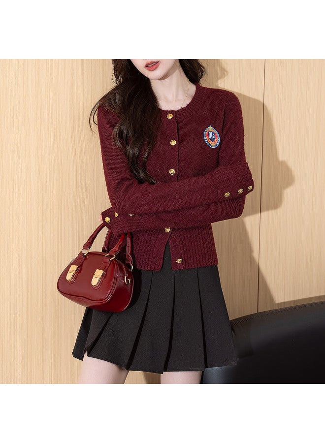 Tonlion Autumn Winter Women's American Vintage Style Cardigan - Image 1