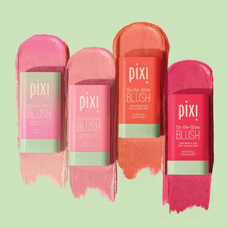 Pixi On-the-Glow Blush - Ruby, Hydrating Tinted Moisture Blush Stick with Ginseng, Aloe Vera & Fruit Extracts, For Cheeks & Lips, 19g / 0.6oz, Paraben-Free - Image 5