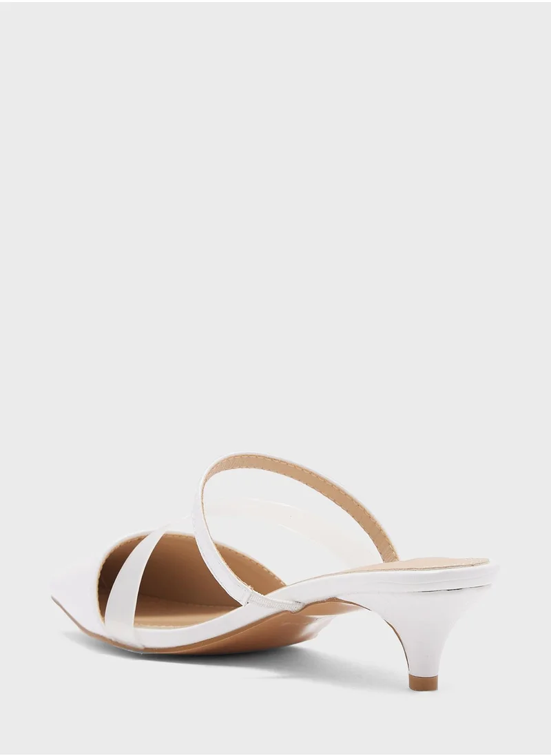 ايلا Clear Strap Detail Slip On Pump