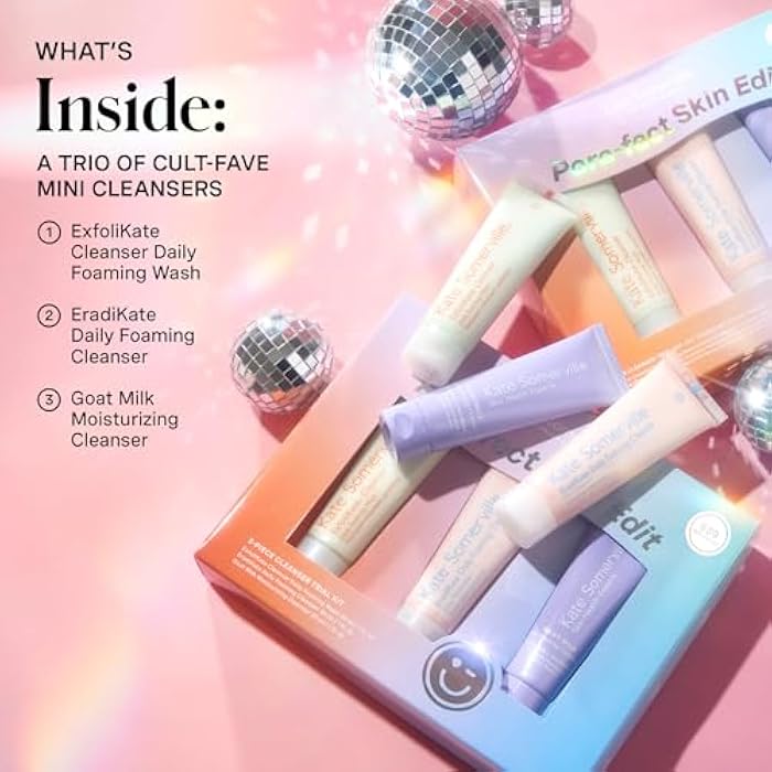 Kate Somerville Pore-fect Skin Edit Travel Kit : ExfoliKate, EradiKate, & Goat Milk Cleanser Holiday Gift Set - Image 2