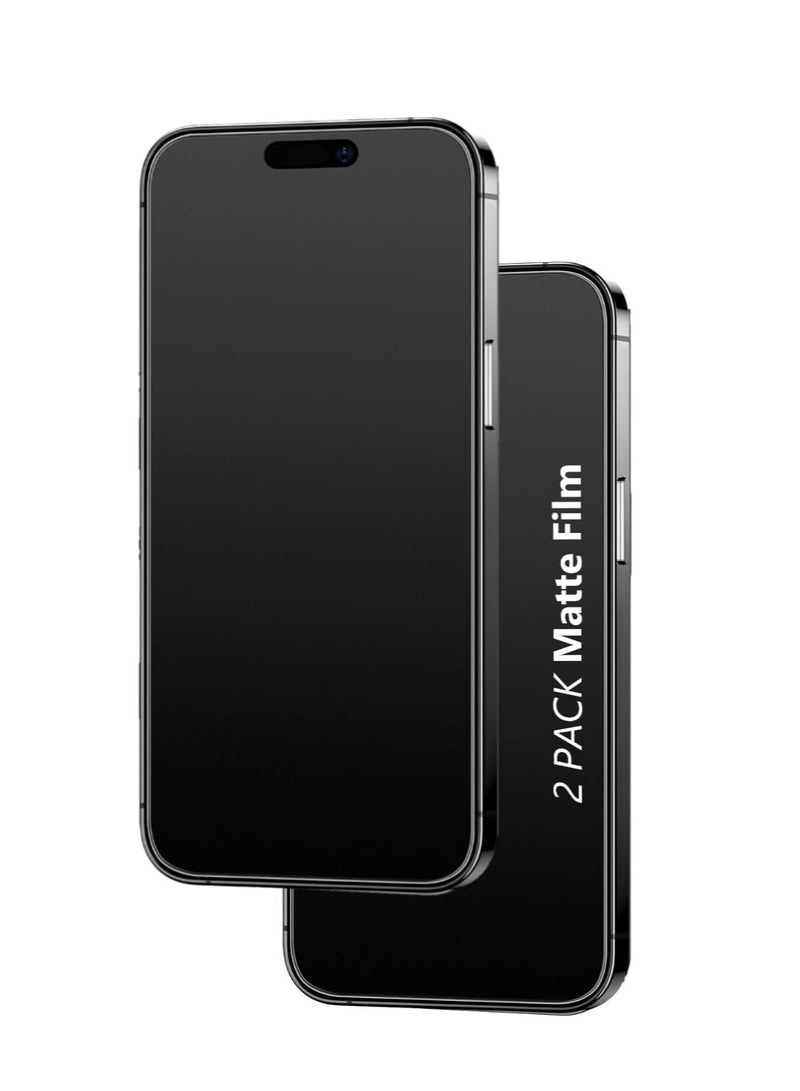 DUSALA [2-Pack] iPhone 14 Pro Matte Privacy Ceramic Screen Protector Film Matte Anti-Spy Full Adhesive Flexible[Not A Glass] Anti-Spy Full Adhesive Flexible Film For iPhone 14 Pro 5G (iPhone 14 Pro) - Image 2