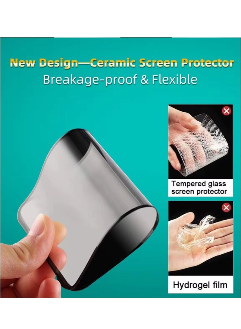 DUSALA [2-Pack] iPhone 14 Pro Matte Privacy Ceramic Screen Protector Film Matte Anti-Spy Full Adhesive Flexible[Not A Glass] Anti-Spy Full Adhesive Flexible Film For iPhone 14 Pro 5G (iPhone 14 Pro) - Image 5