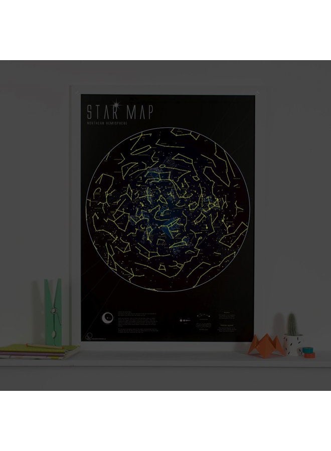 Maps International Glow in The Dark Constellation Map – Illuminates After Dark – 33 x 23 - Image 2
