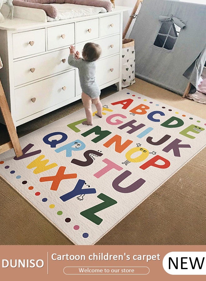 DUNISO سجادة لعب الأطفال للزحف على البطن وقت لعب الرضع، سجادة بطانية للأطفال، سجادة لغرفة نوم الأطفال الصغار - Image 1