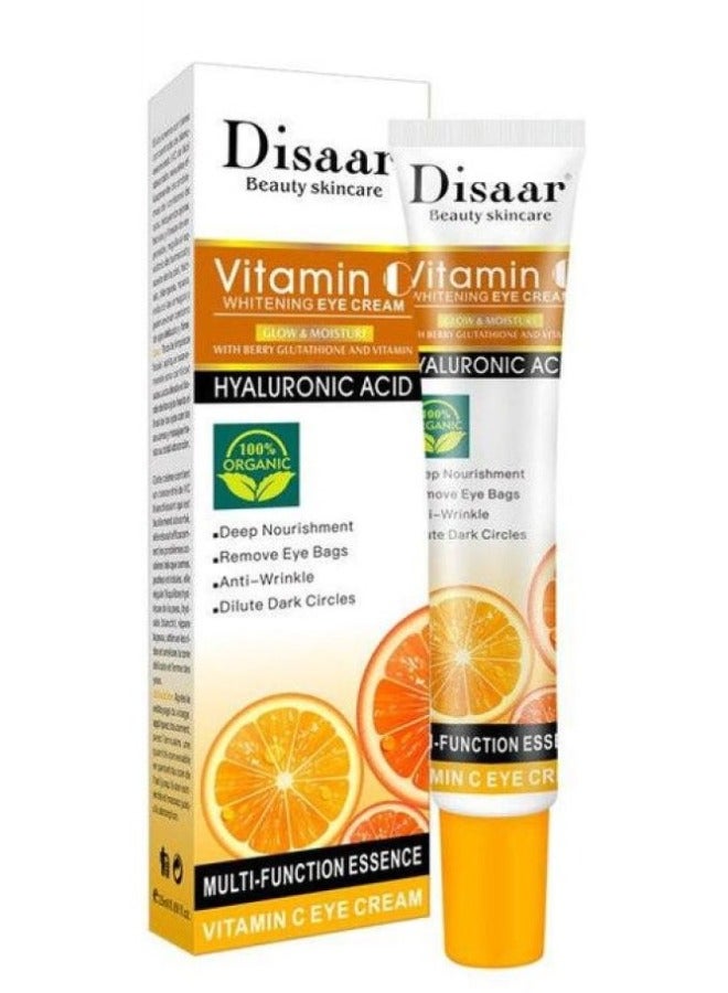Disaar Beauty Eye Whitening Cream Anti Wrinkle Ageing Vitamin С Organic Multicolour 25ml  - Image 1