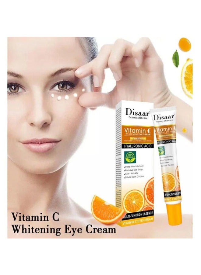 Disaar Beauty Eye Whitening Cream Anti Wrinkle Ageing Vitamin С Organic Multicolour 25ml  - Image 4