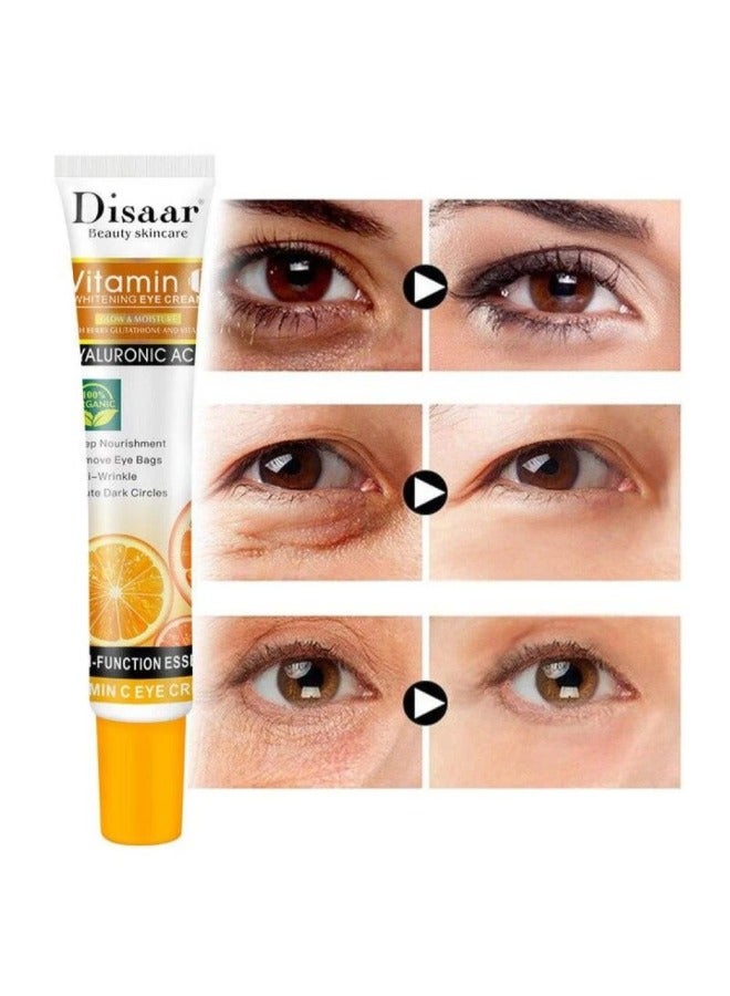 Disaar Beauty Eye Whitening Cream Anti Wrinkle Ageing Vitamin С Organic Multicolour 25ml  - Image 5