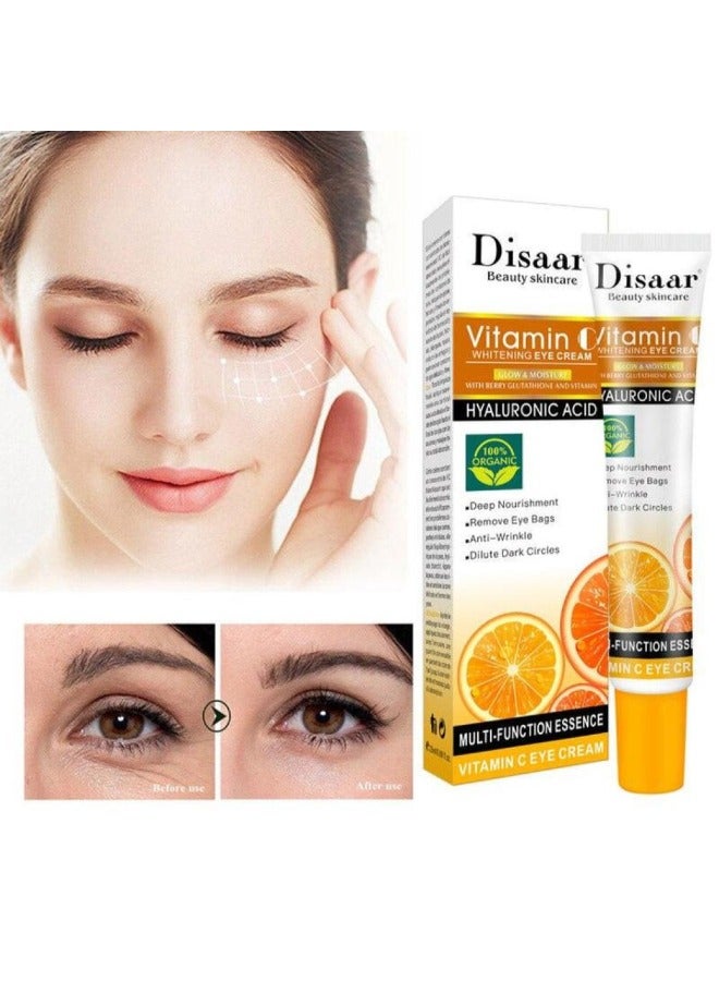 Disaar Beauty Eye Whitening Cream Anti Wrinkle Ageing Vitamin С Organic Multicolour 25ml  - Image 2