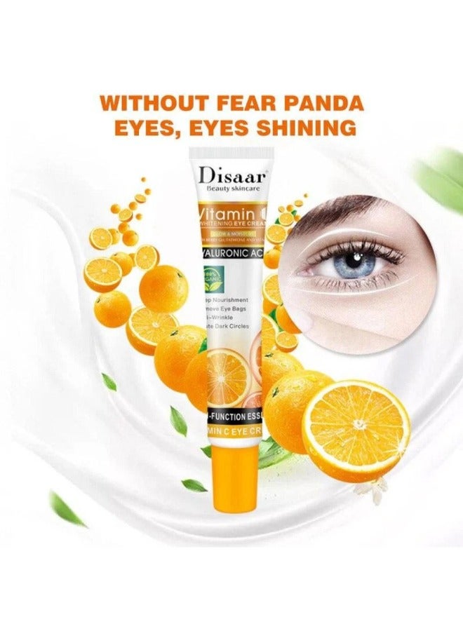 Disaar Beauty Eye Whitening Cream Anti Wrinkle Ageing Vitamin С Organic Multicolour 25ml  - Image 3