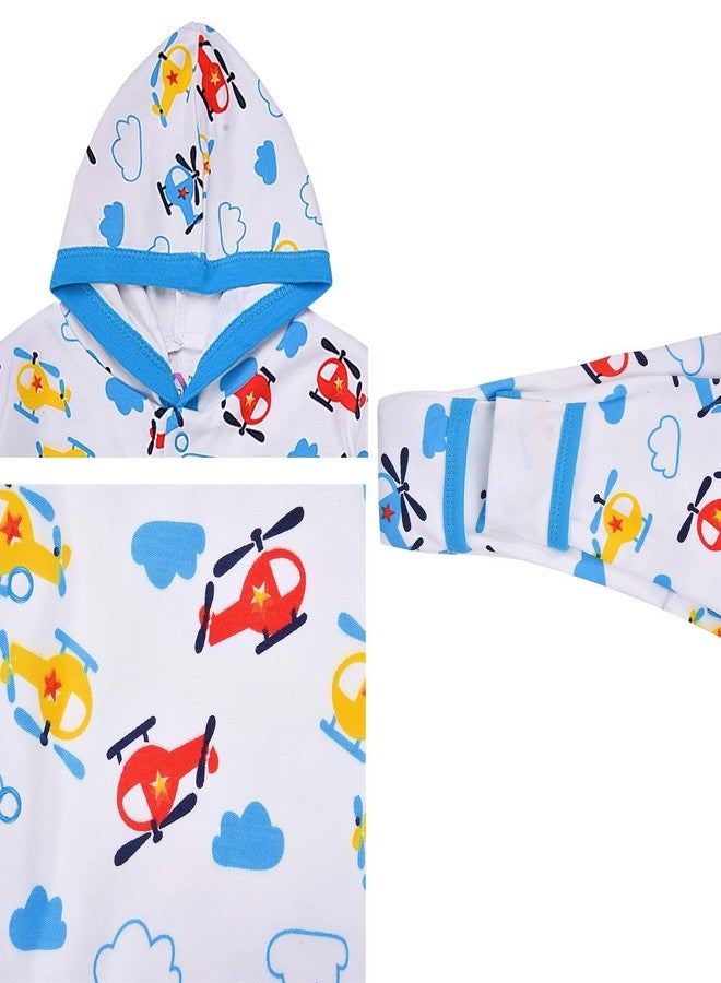 MAGIC TOWN Babyneeds New Born Baby Multi-Color Long Sleeve Cotton Sleep Suit Romper for Boys and Girls Set of 2 - Image 5