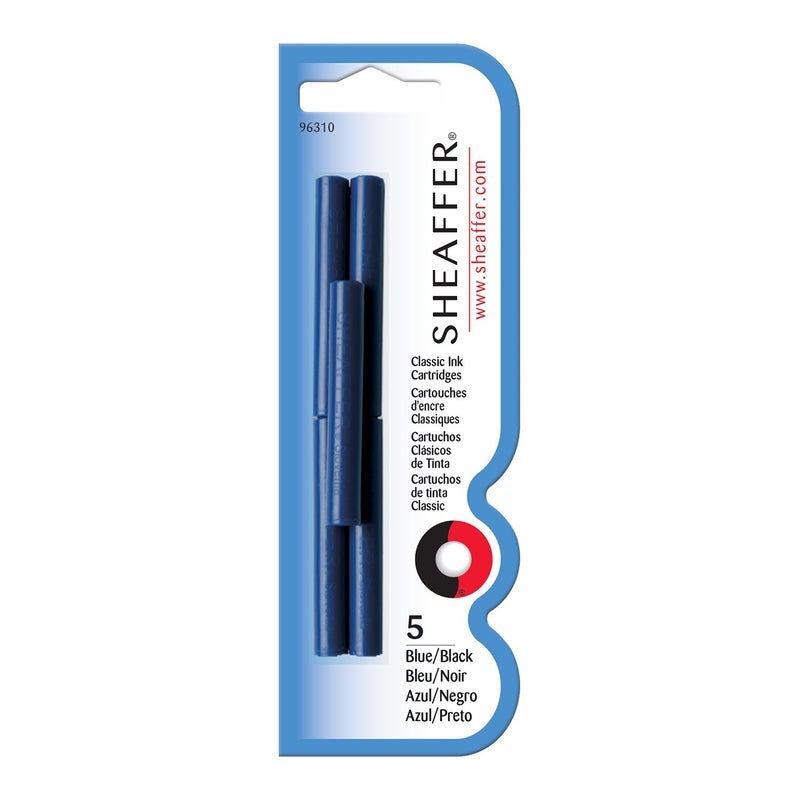 Sheaffer Pack of 5 - Skrip Blueblack Ink Cartridges - Image 5