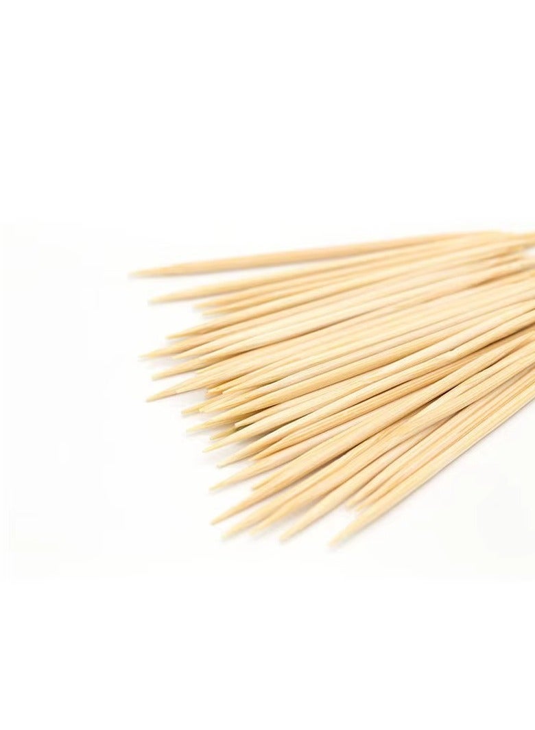 12-Pack Bamboo Wooden Toothpicks - Double Sided Round Bamboo Sticks - Toothpick Dispenser For Teeth, Food Pick Appetizers, Fruits And Diy Craft - Image 3