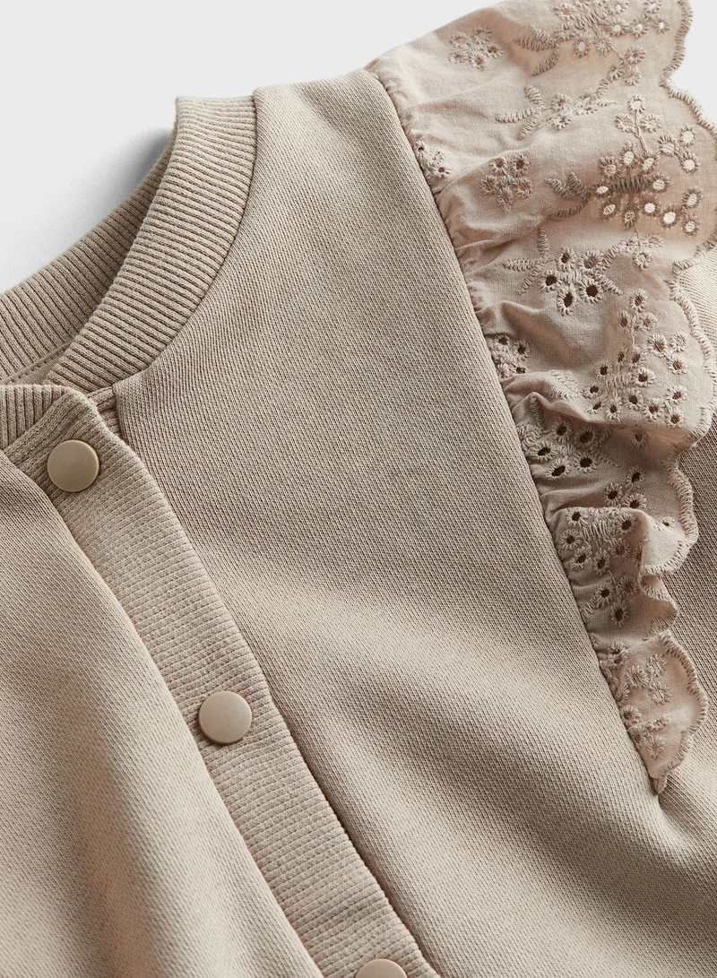 اتش اند ام Openwork Ruffle Sleeve Cardigan