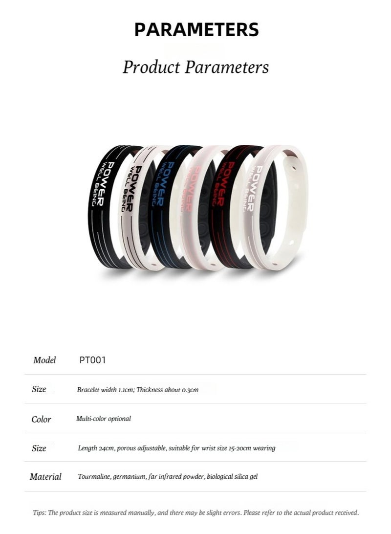 POWER IONICS American minimalist sports bracelet for both men and women - NBA basketball student accessory - bracelet for couples - Image 3