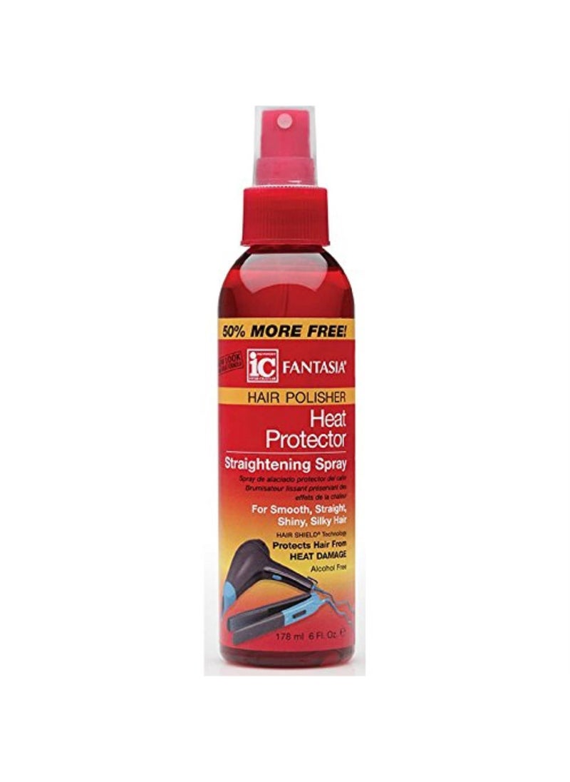 Fantasia Fantasia Hair Polisher Heat Protector Straightening Spray, 6 oz (Pack of 2) 