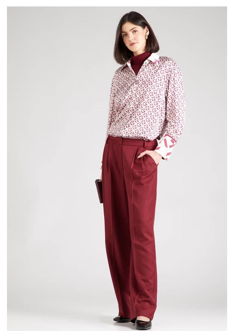 جس فستان بخصر مزموم بنقوش - Image 4