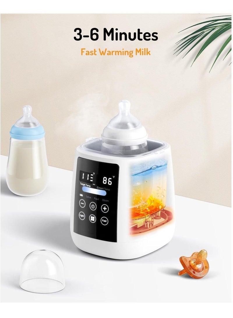 كابتن تيك سخان سريع لزجاجات الأطفال، تحكم دقيق في درجة حرارة حليب الثدي، تركيبة، ترموستات 48 ساعة، وظيفة الذوبان، ضوء ليلي، متوافق مع جميع الزجاجات - Image 2