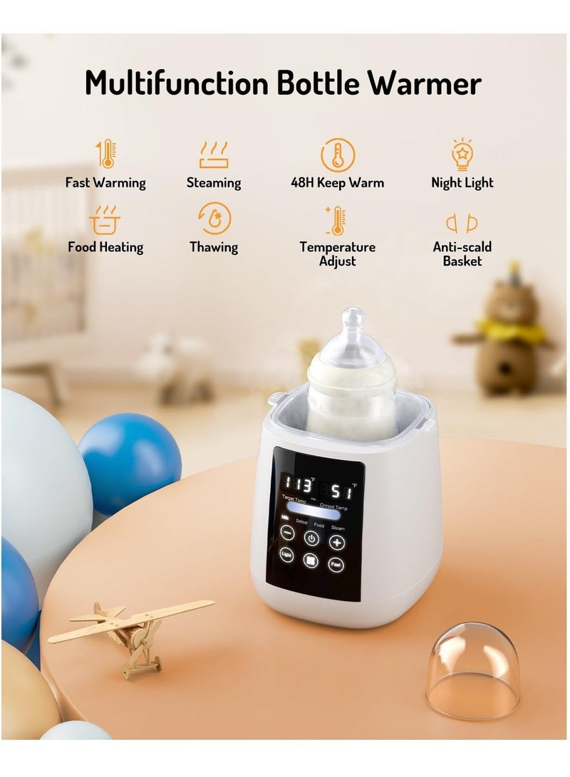 كابتن تيك سخان سريع لزجاجات الأطفال، تحكم دقيق في درجة حرارة حليب الثدي، تركيبة، ترموستات 48 ساعة، وظيفة الذوبان، ضوء ليلي، متوافق مع جميع الزجاجات - Image 3