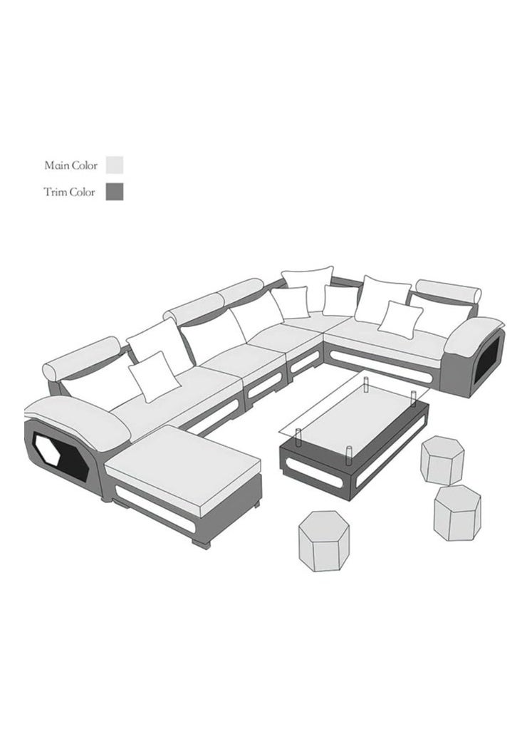 Silvester U Shape 9 Seater Modern Interchangeable Fabric Sofa Set with 4 Puffy - pzsku/Z7065FF182F65D3FEAA15Z/45/_/1694613400/dfcfce04-bfbe-41ce-a34d-ff04631e317f