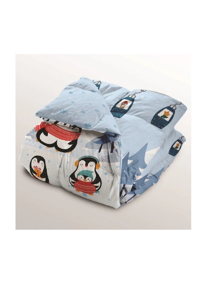 بولكاتوتس بطانية لحاف قابلة للعكس للأطفال من Polka Tots - Penguin  - Image 1