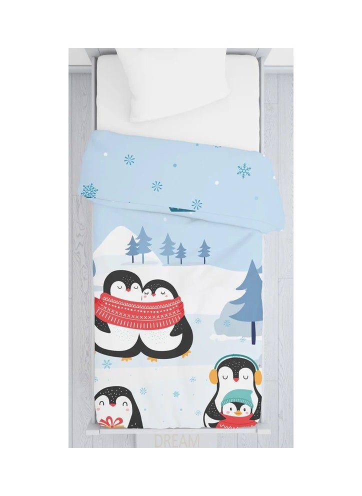 بولكاتوتس بطانية لحاف قابلة للعكس للأطفال من Polka Tots - Penguin  - Image 3