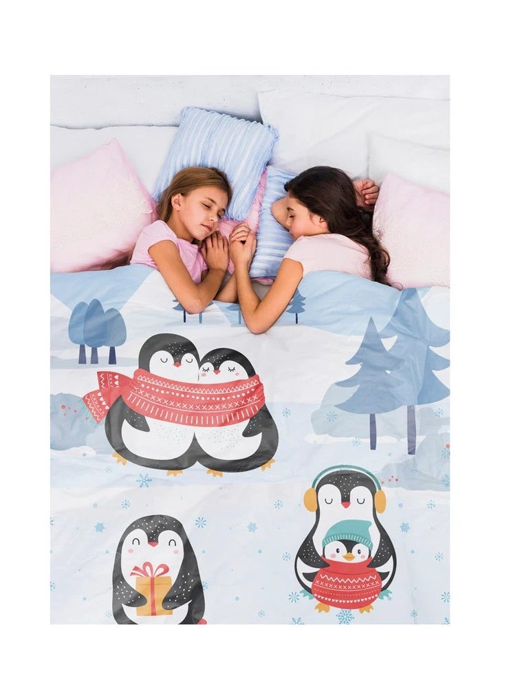 بولكاتوتس بطانية لحاف قابلة للعكس للأطفال من Polka Tots - Penguin  - Image 5