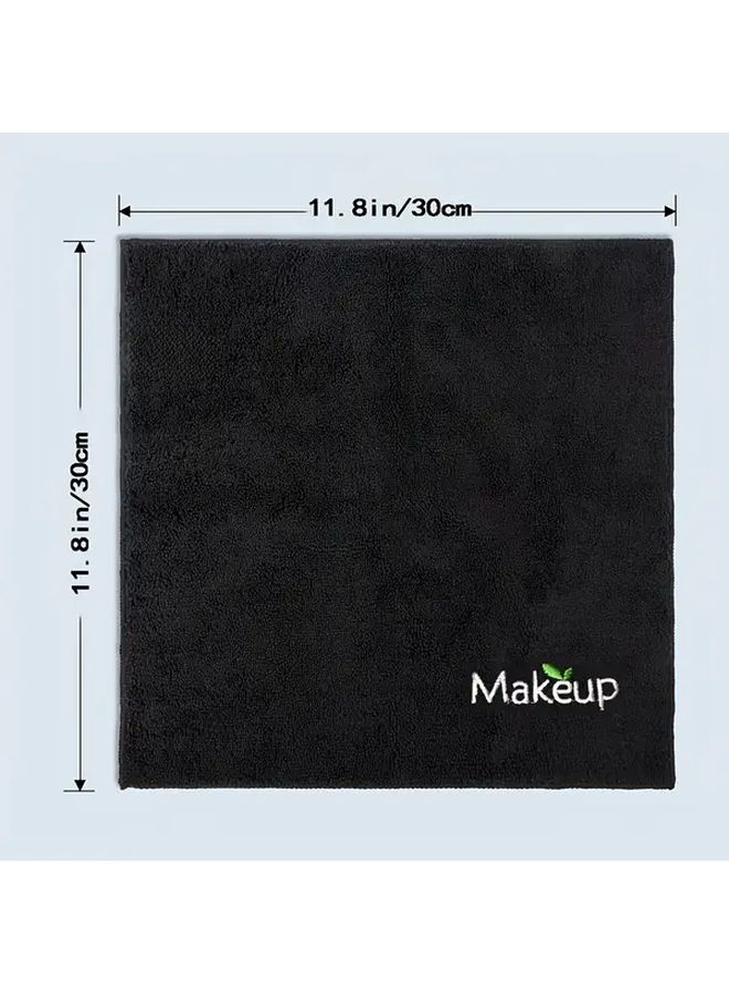 Grey Microfiber Makeup Remover Cloths 12pcs Soft Quick Dry Face Towels - Image 4