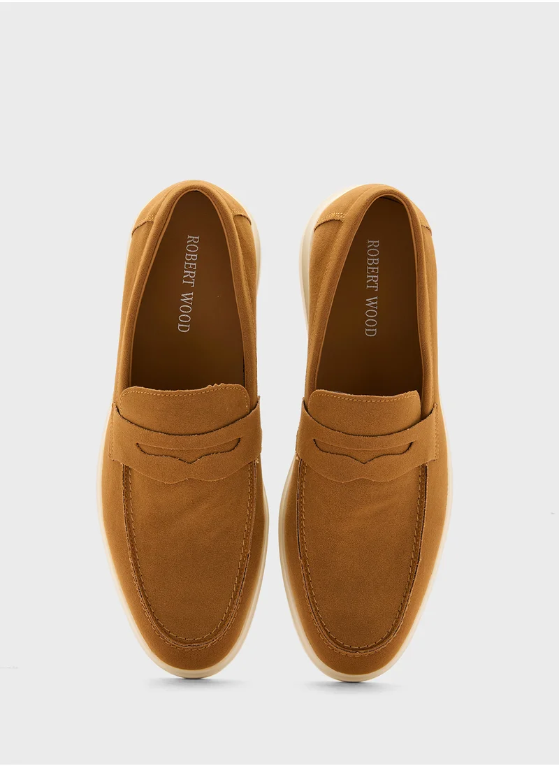 روبرت وود Smart Casual Suede Slip Ons