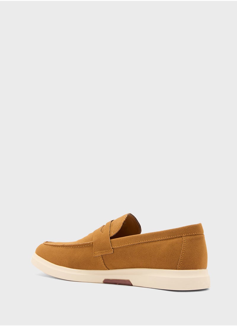 Robert Wood Smart Casual Suede Slip Ons  - Image 2