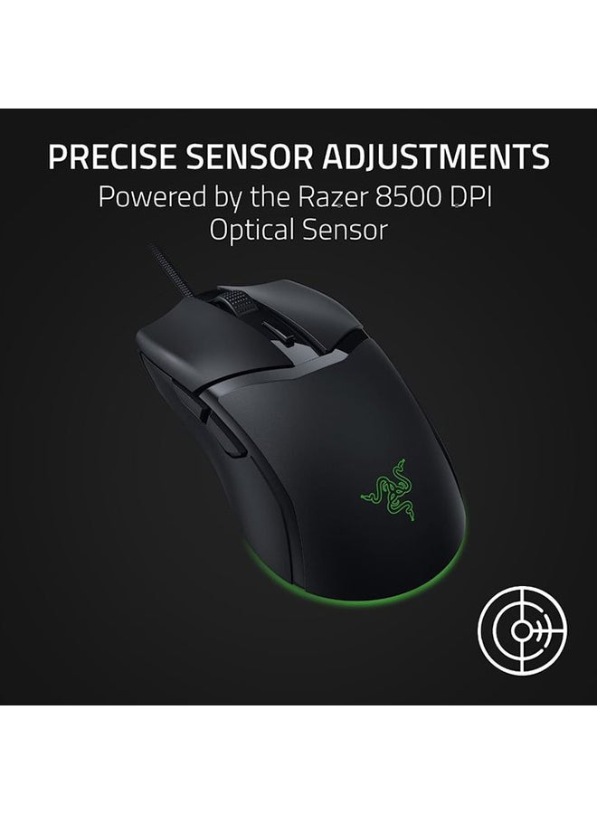 Razer Cobra Wired Gaming Mouse: 58g Lightweight Design - Gen-3 Optical Switches - Chroma RGB Lighting with Underglow - Precise 8500 DPI Optical Sensor - 100% PTFE Mouse Feet - Speedflex Cable - Black - Image 5