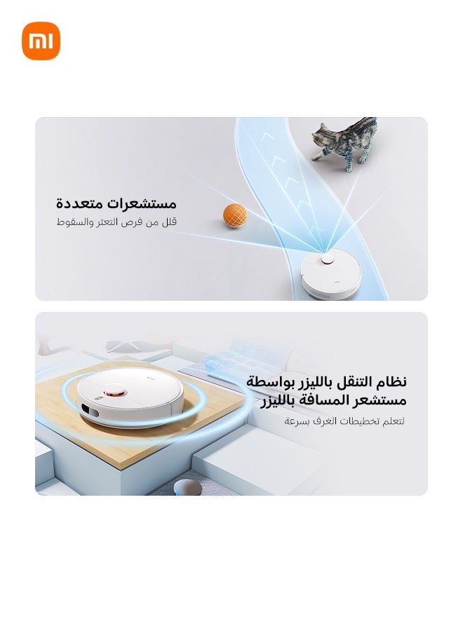 Xiaomi Robot Vacuum S40C, 2-in-1 Vacuum and Mop, 5000Pa Suction, Smart LDS Navigation, Auto Recharge, Works on Low Pile Carpets & Hard Floors 20 W 61123 white - Image 2