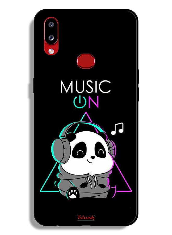 Tolwak Samsung Galaxy A10s Protective Case Cover Music On Panda - Image 1