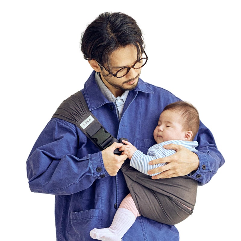 Konny Baby Carrier Hip Seat Dual Support Toddler Hip Carrier Adjustable Wraps Sling Wearable One Size Fits All Baby Essentials for 6 to 48 Months up to 44 lbs Charcoal - Image 2