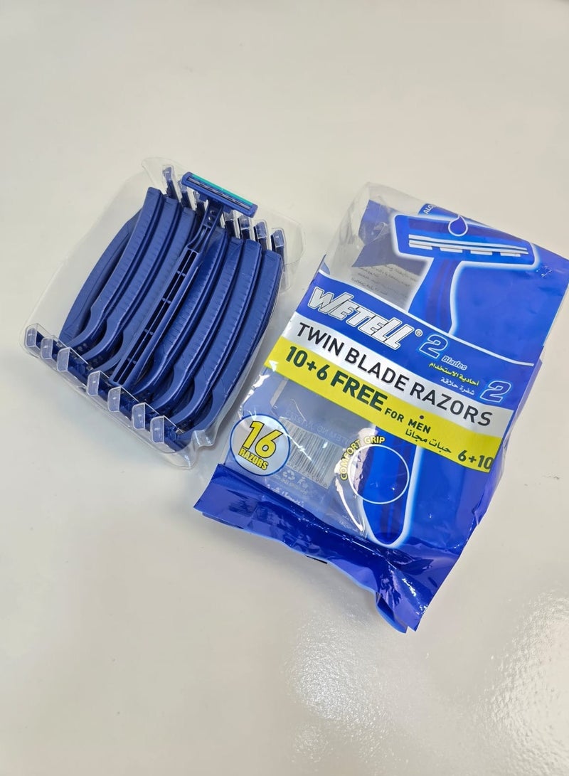 WETELL Blades TWIN BLADE RAZORS 10+6 FREE FOR MEN - Image 5