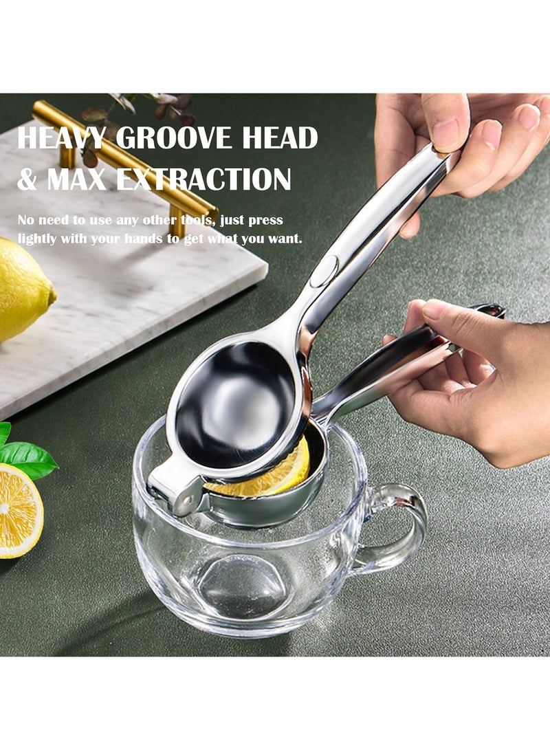 CMGTYYD Premium Lemon Juicer, Manual Lemon Juicer Heavy Duty, High Quality Metal Lemon Orange Orange Citrus Juicer , Ergonomic design and multi-functional juicer, easy to use and clean - corrosion resistant and dishwasher safe - Image 5
