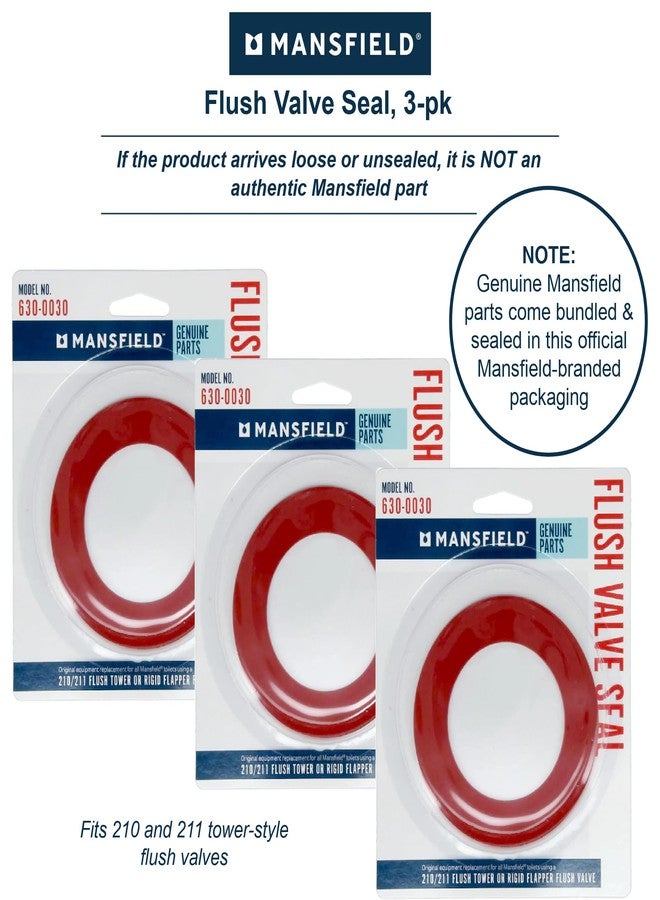 Mansfield Plumbing 630-0030 Flush Valve Seal Gasket for 210/211 - 3 PACK - Image 2