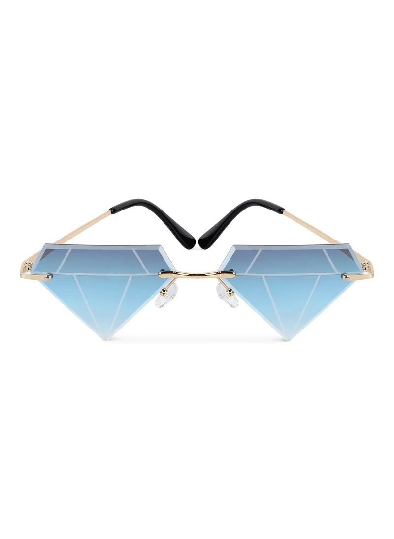 Woggles Red Pappy Solarae Blue Diamond Sunglasses