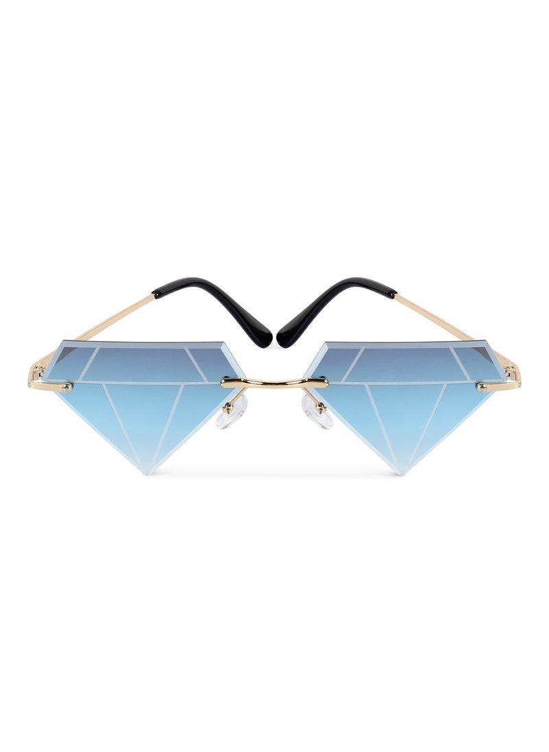 Woggles Red Pappy Solarae Blue Diamond Sunglasses  - Image 2