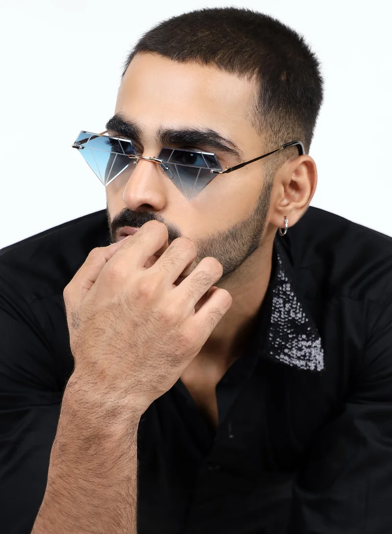 Woggles Red Pappy Solarae Blue Diamond Sunglasses