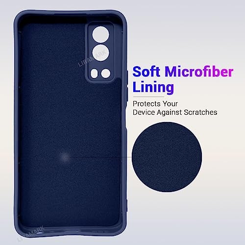 LIRAMARK Silicone Soft Back Cover Case for iQOO Z3 5G (Silicone Blue) - Image 2