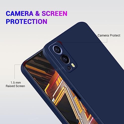 LIRAMARK Silicone Soft Back Cover Case for iQOO Z3 5G (Silicone Blue) - Image 3