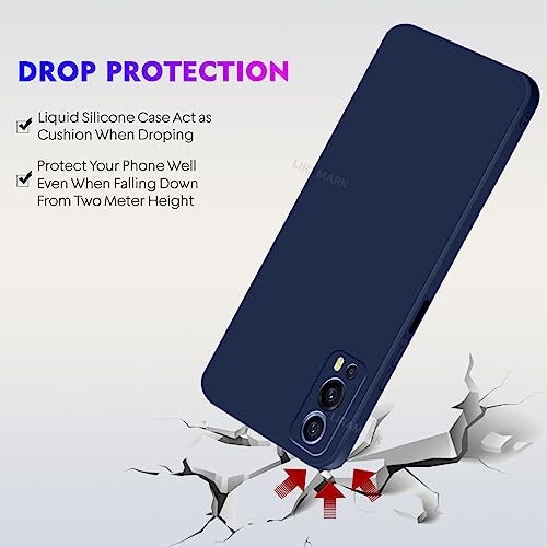 LIRAMARK Silicone Soft Back Cover Case for iQOO Z3 5G (Silicone Blue) - Image 5