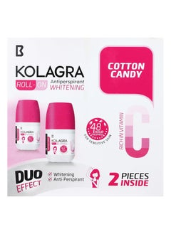 Roll On Antioerspirant Whitening Cotton Candy 2 PIECES INSIDE 60ML