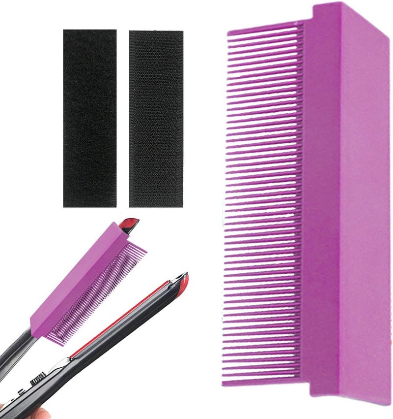 windforgecraft Straighten Hair Brush,Women Comb Straightener Portable Hot Hair Comb | Hair Straightener Styling Comb Carbon Fiber Flat Comb Hairdressing Styling Accessories for Men and Women Borato - Image 1