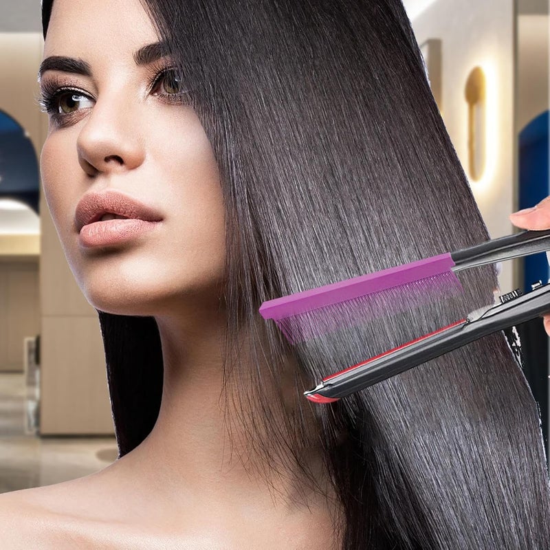 windforgecraft Straighten Hair Brush,Women Comb Straightener Portable Hot Hair Comb | Hair Straightener Styling Comb Carbon Fiber Flat Comb Hairdressing Styling Accessories for Men and Women Borato - Image 2