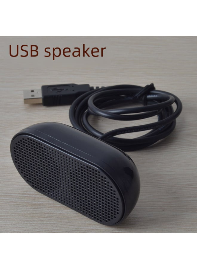 هونك سماعة كمبيوتر محمول وكمبيوتر مكتبي صغيرة عبر USB، ميني محمول لسطح المكتب والهاتف المحمول، كرت صوت صغير للمنزل، ستيريو صغير - Image 4